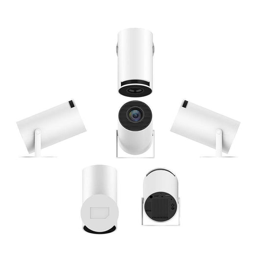 Portable Projector Small Straight Projector For Home Use 180 Degrees Projection Angle Automatic Focus Home Video Projector - Here2Save