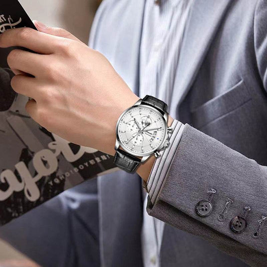 Full-automatic Waterproof Luminous Calendar Watch - Here2Save