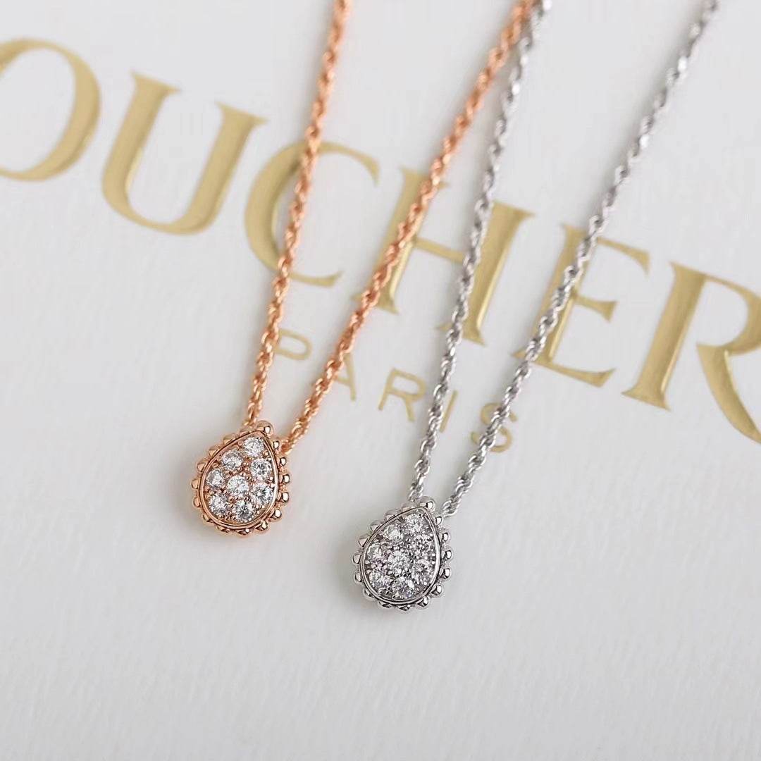 Water Drop Necklace Couple Fashion Personality Pendant - Here2Save