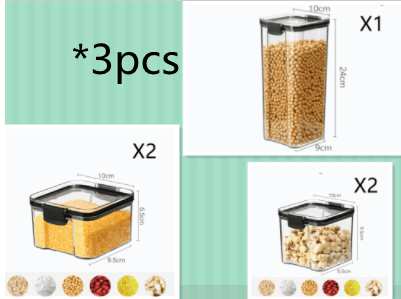 Cereals Kitchen Storage Jar Box - Here2Save
