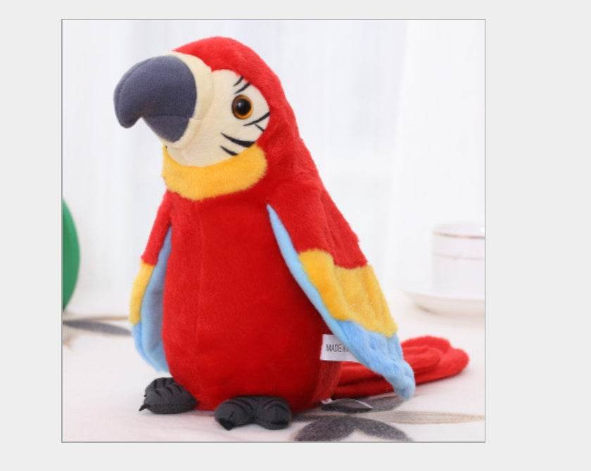 Electric Talking Parrot Plush Toy Cute Speaking Record Repeats - Here2Save