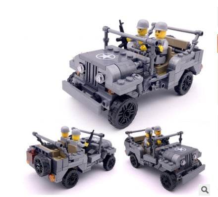 Children's educational assembled car plastic interactive building blocks toys - Here2Save