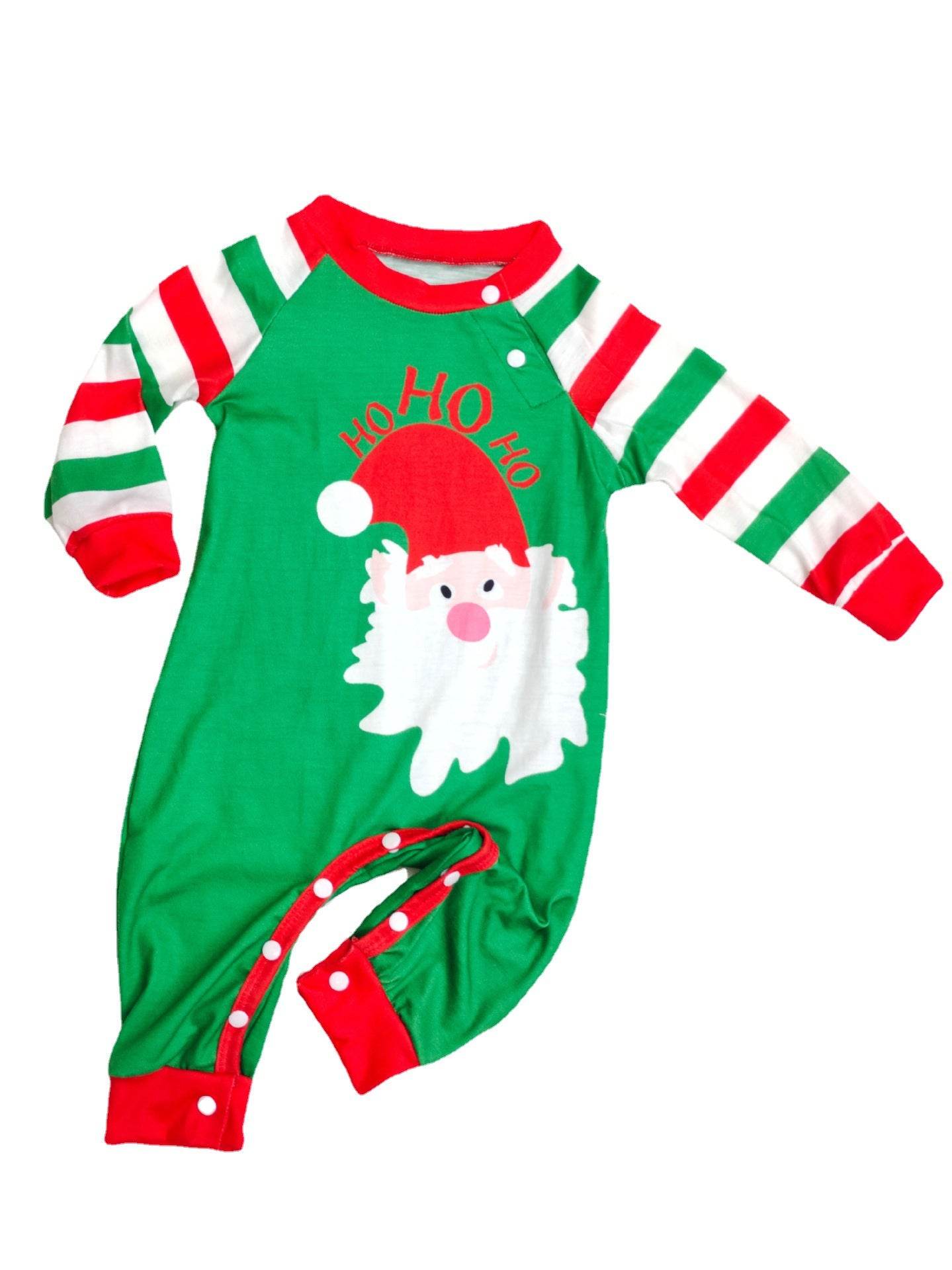 Family Christmas Pajamas Matching Sets Red Stripe Xmas Holiday Sleepwear Jammies Long Sleeve PJs Outfits - Here2Save