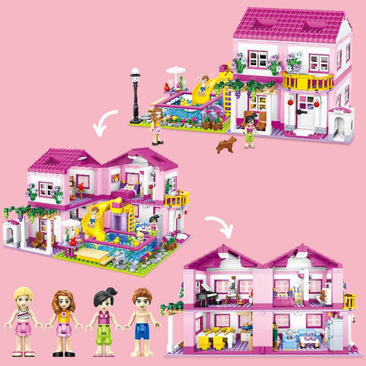 Double Deck Villa Summer Jigsaw Girl Toy Gift - Here2Save
