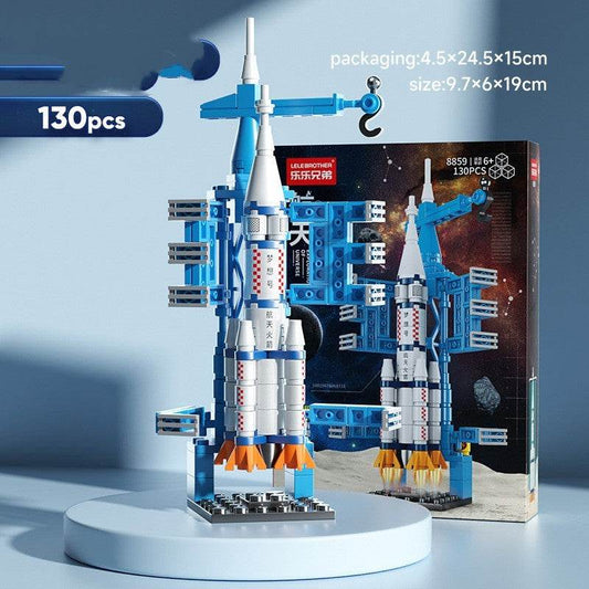 Building Blocks Small Particles Military Rocket Boy Children's Puzzle Enlightenment Assembling Toys - Here2Save
