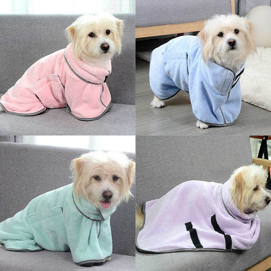 Quick-drying Pet Absorbent Towel Dog Bathrobe Pet Dog Bath Towel For Dogs Cats Microfiber Absorbent Pet Drying Towel Pet Supplies Pet Products - Here2Save