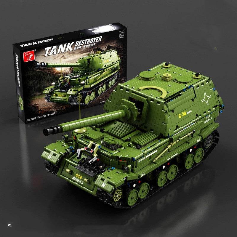 Mechanical Engineering Series Fire Truck - Tank Boy Puzzle Assembling Small Particle Building Blocks - Here2Save