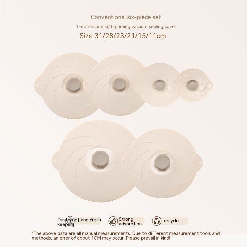 Lid For Airtight Container Vacuum Self-priming Seal Kitchen Gadgets - Here2Save