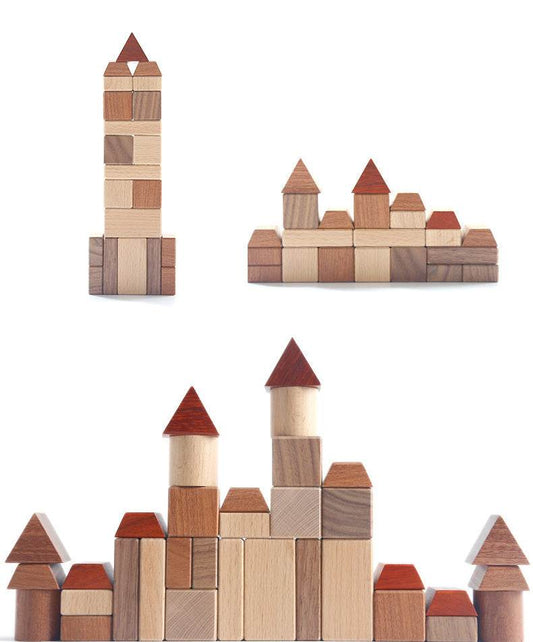 Wooden Creative Forest Track Children Puzzle To Build Urban Rail Transit Wooden Toys - Here2Save