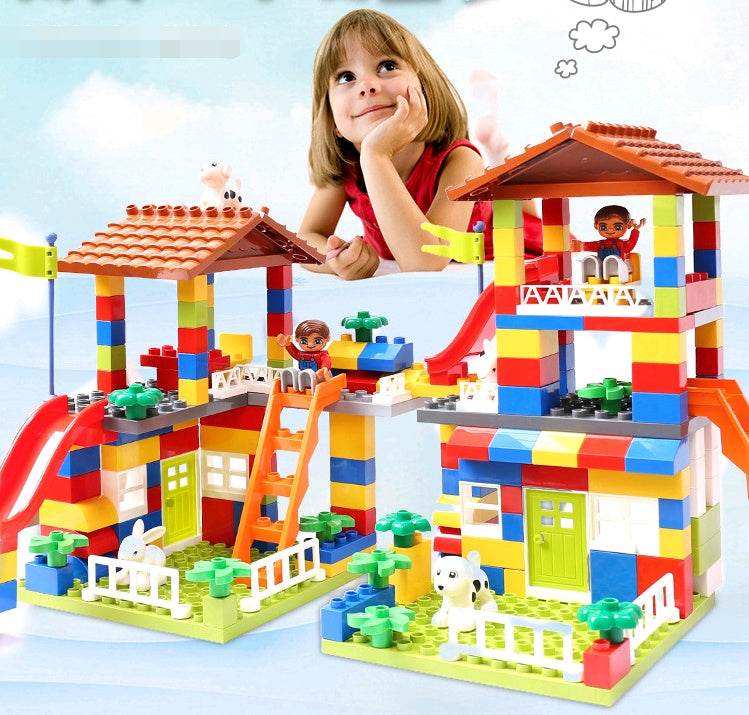 Children's puzzle building blocks, boys and girls, city baby, children's toys, early childhood toys - Here2Save