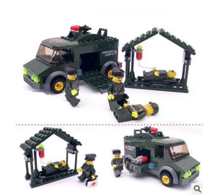Children's educational assembled car plastic interactive building blocks toys - Here2Save