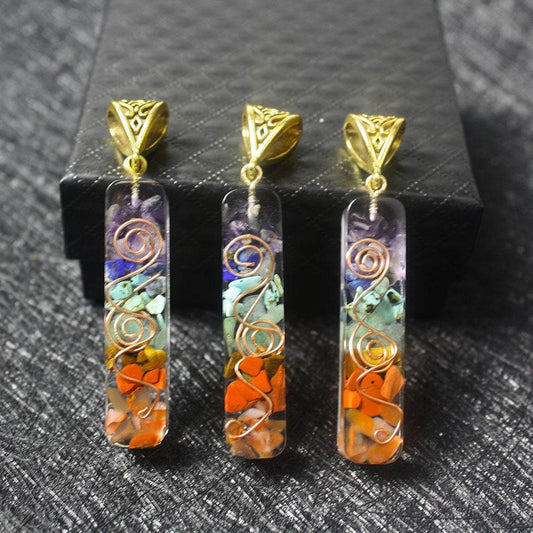 Gravel Seven Chakra Spirit Pendant - Here2Save