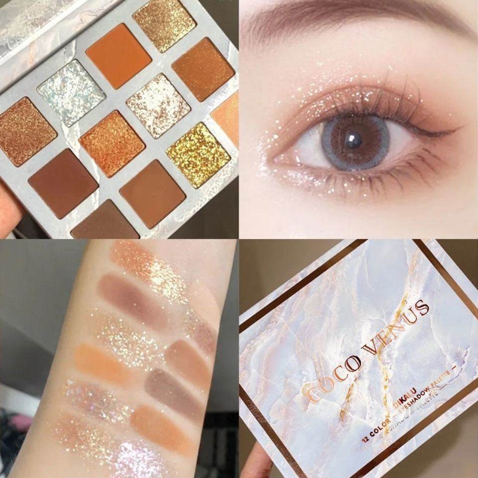 Good-looking Girl Series Twelve Colors Eye Shadow Plate - Here2Save