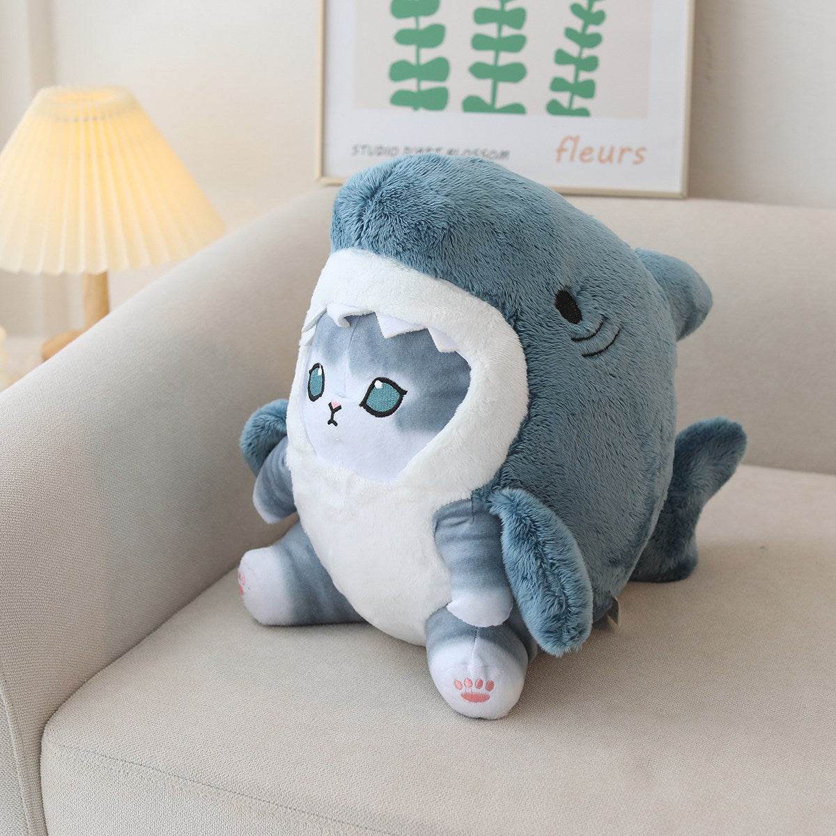 Cartoon Shark Cat Transforms Into A Doll - Here2Save