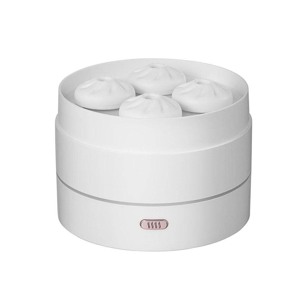 1pc Unique Four Spray Design Steaming Bun Aroma Diffuser 200ml USB Ultrasonic Air Humidifier LED Night Light Essential Oil Diffuser Aromatherapy Diffuser For Home Office - Here2Save