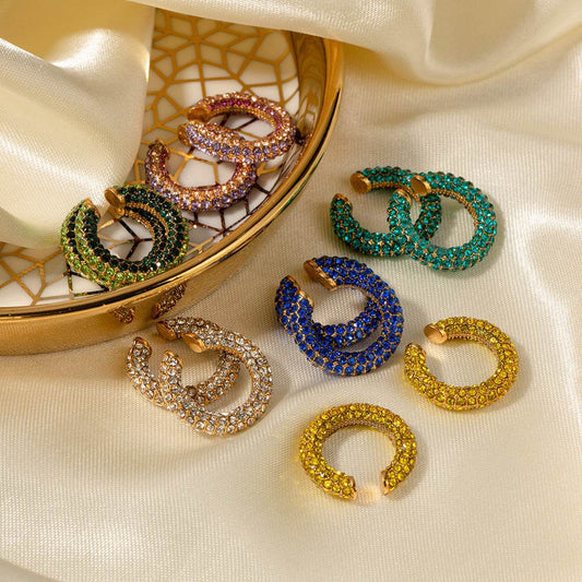 Stainless Steel Diamond Ear Clip Creative - Here2Save