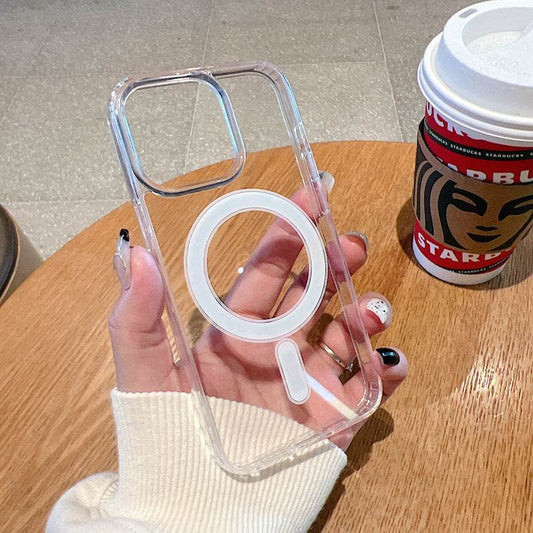Fashion Transparent Acrylic Magnetic Suction Shell - Here2Save