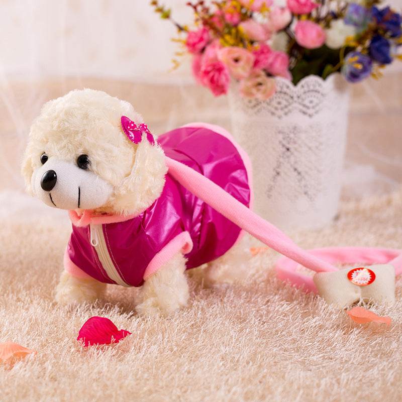 New 48 one generation of generation of generation of creative electric lead rope puppy electronic pet remote control child plush toy dog - Here2Save