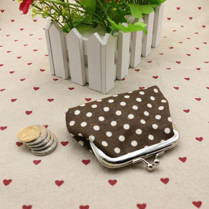 Linen dots zero purse cloth coin bag children wallet creative Taobao small gift wholesale - Here2Save