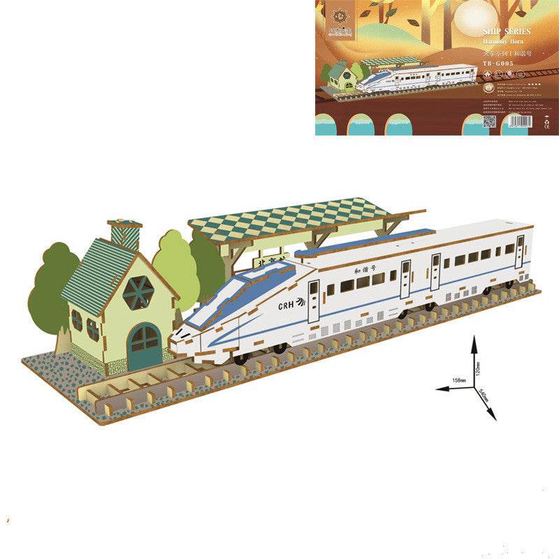 DIY3D Wooden Stereoscopic Puzzle Of Suzhou Garden Building Model - Here2Save