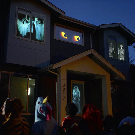 Window LED Lights Display Laser Halloween Home DJ Show Lights Christmas Spotlight Projector Movie Party Lights - Here2Save