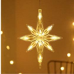 Star String Lights LED Christmas Curtain Lights Indoor Bedroom Home Party Decoration Snowman Christmas Tree Holiday Lights - Here2Save