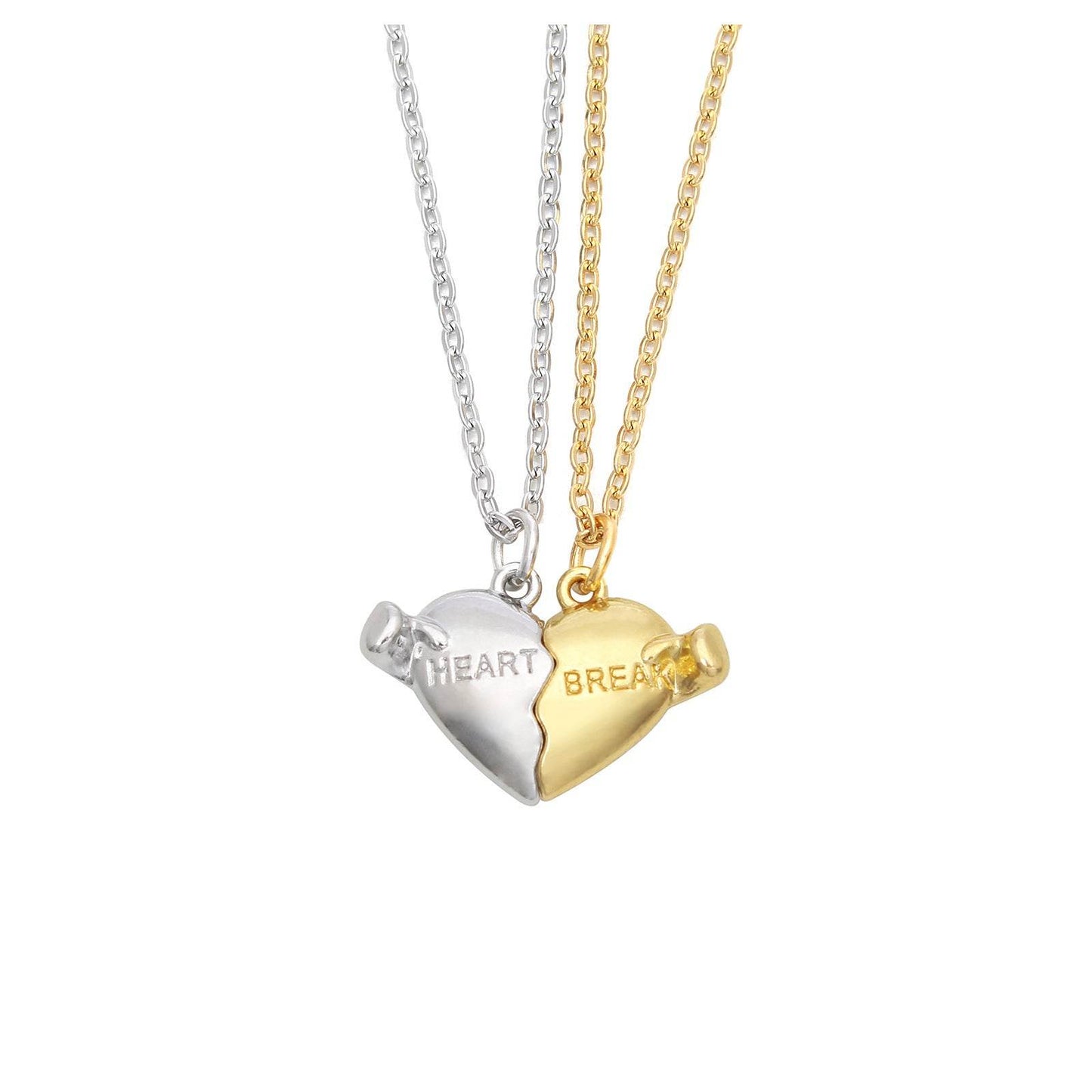 Holding Heart Magnet Pendant Couple Necklace For Love - Here2Save