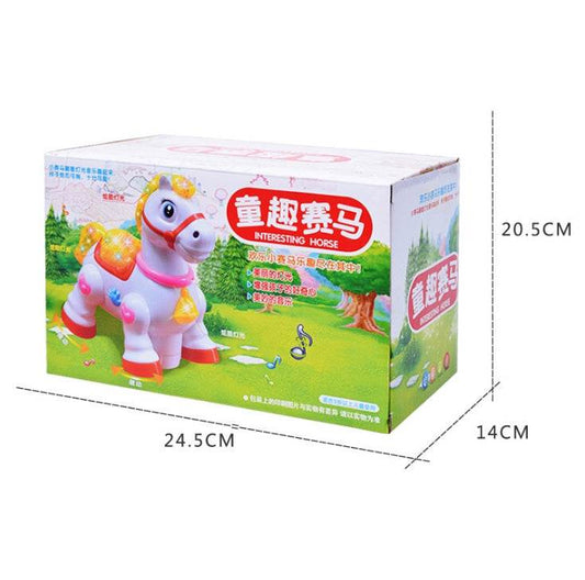 Electric Cartoon horse toy dancing, Baby Learning To Crawl Educational Toys With Music Light Infant Baby Educational Toys - Here2Save