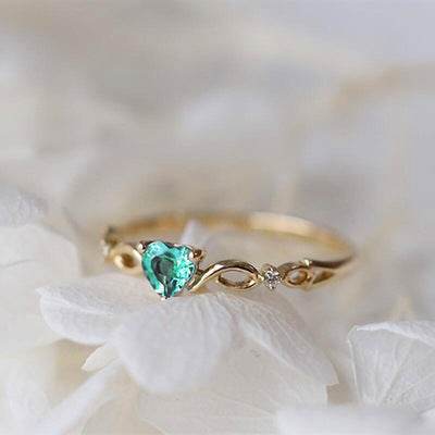Love Heart-shaped Zircon Diamond-set White K Fashion Jewelry - Here2Save