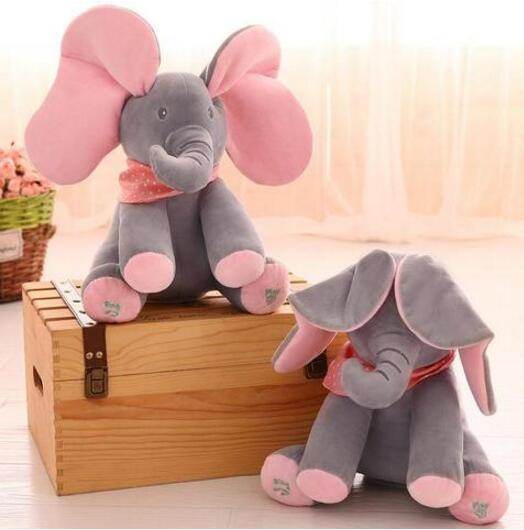 Peek-A-Boo Interactive Elephant Plush Toy - Here2Save