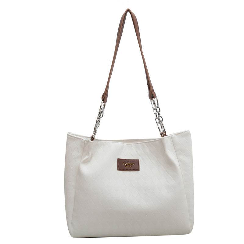 Rhombus Pattern Totes Chain Shoulder Bag Women Shopping Bags - Here2Save