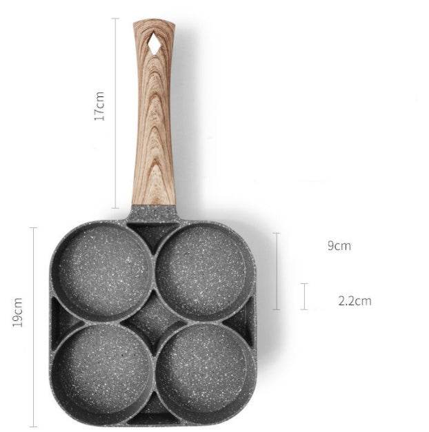 Four Hole Omelette Pan, Non-stick Pan - Here2Save