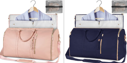 Large Capacity Travel Duffle Bag Women's Handbag Folding Suit Bag Waterproof Clothes Totes