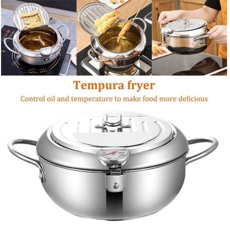 Stainless Steel Telescopic Folding Basket Frying Basket French Fries Degreasing Kitchen Tool - Here2Save
