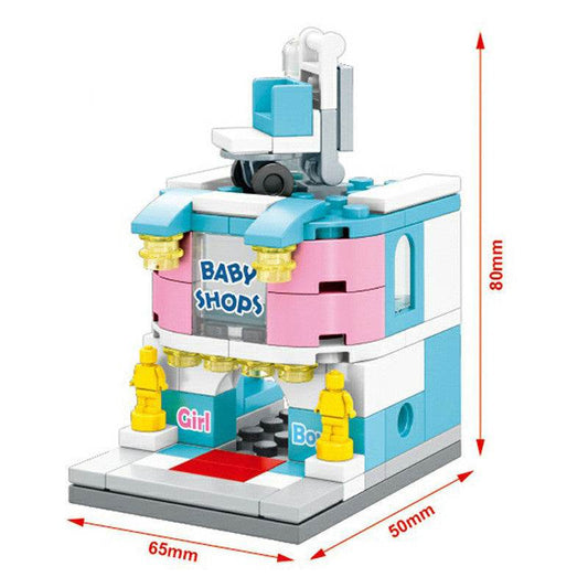 Senbao children's city mini street view building blocks puzzle assembly toys - Here2Save
