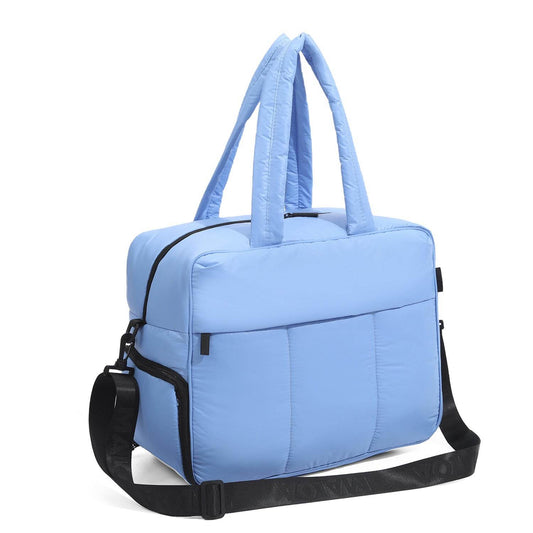 Down Handbags Winter Travel Duffle Bag With Shoes Compartment Portable Sports Yoga Gym Fitness Shoulder Bags For Weekender Overnight Tote Women - Here2Save