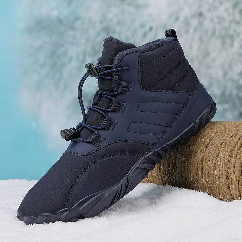 Outdoor Sports Cotton Shoes For Men And Women Winter Warm Slip-on Boots Wear-resistant Anti-ski Thickened Shoes Couple - Here2Save