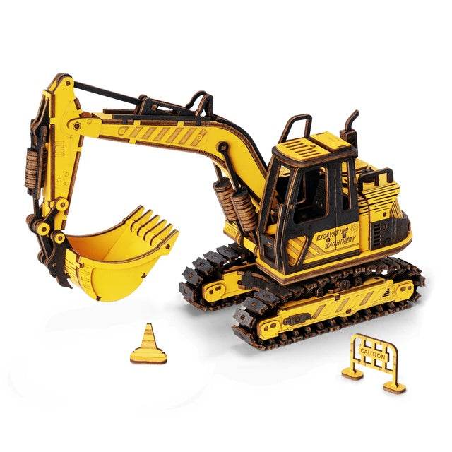 Robotime ROKR Engineering Vehicle Model Series Creative Toys Gifts For Kids Adults Moveable Assembly 3D Wooden Puzzle - Here2Save