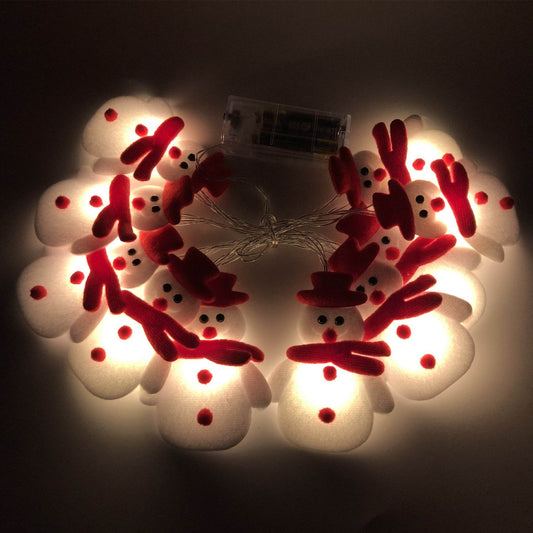 Christmas Decoration Snowman LED String Lights Garland Xmas Fairy Lights Decor For Home Navidad Christmas Ornament New Year - Here2Save