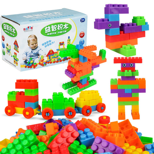 Children's large-particle building blocks educational toys
