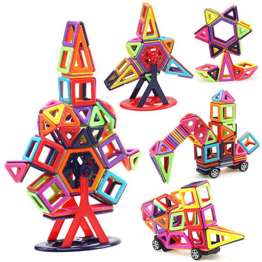 Magnetic piece building blocks change pulling magnetic piece children early education educational toy set magnetic piece - Here2Save