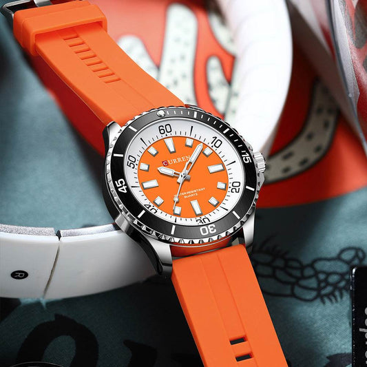 Men's Sports Tape Large Dial Simple Quartz Watch - Here2Save