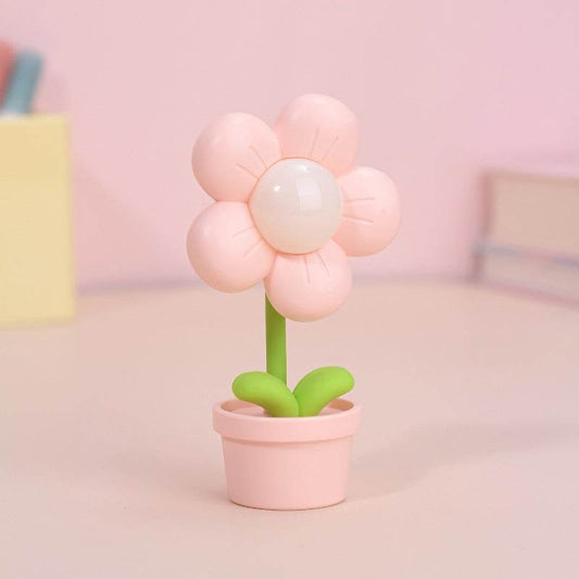 Mini Flower Small Night Lamp Cute Atmosphere Bedside Creative Home Decor Bedroom Ambient Lights - Here2Save