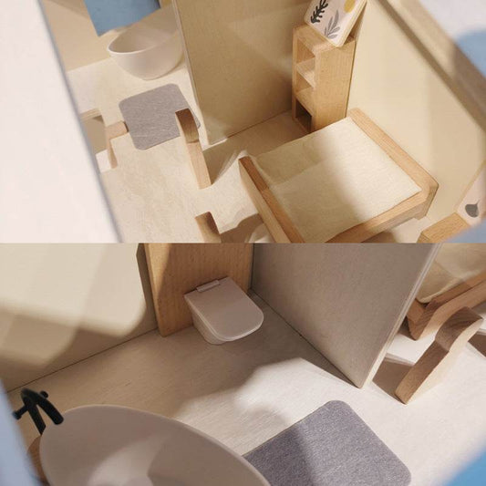 Baby Simulation Small Villa Assembled Doll Room Toys - Here2Save