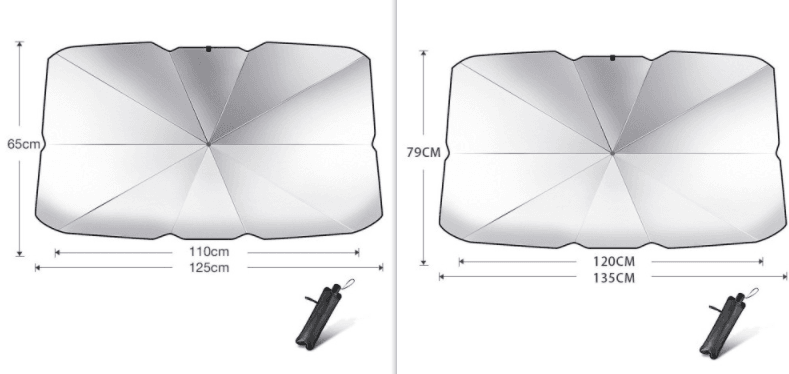 Foldable Car Windshield Sun Shade Umbrella UV Protection Heat Insulation Parasol Auto Front Window Cover Interior Protector Summer Gadgets - Here2Save