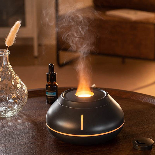 New Humidifier Colorful Simulation Flame Aroma Diffuser Desktop Creativity Humidifier For Home Room - Here2Save