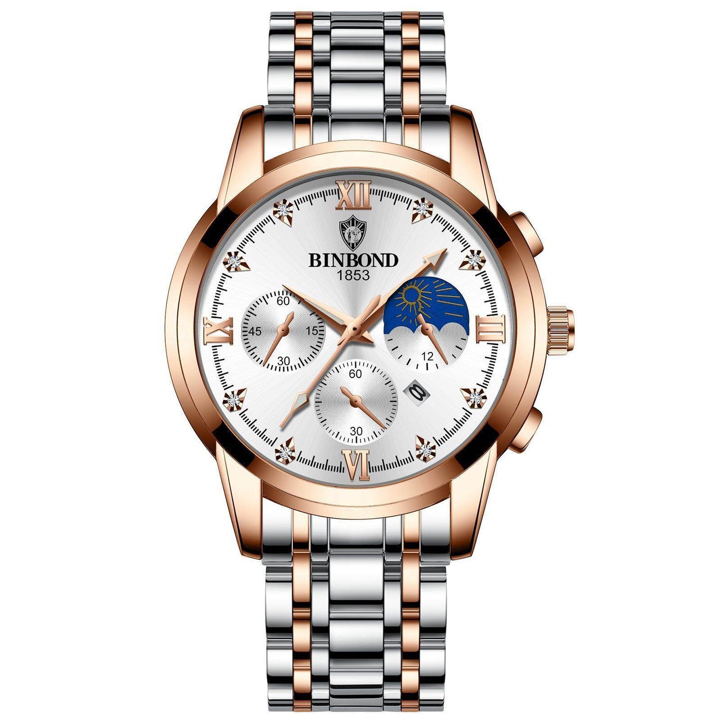 Waterproof Luminous Calendar Men's Fashion Genuine Leather Watch - Here2Save