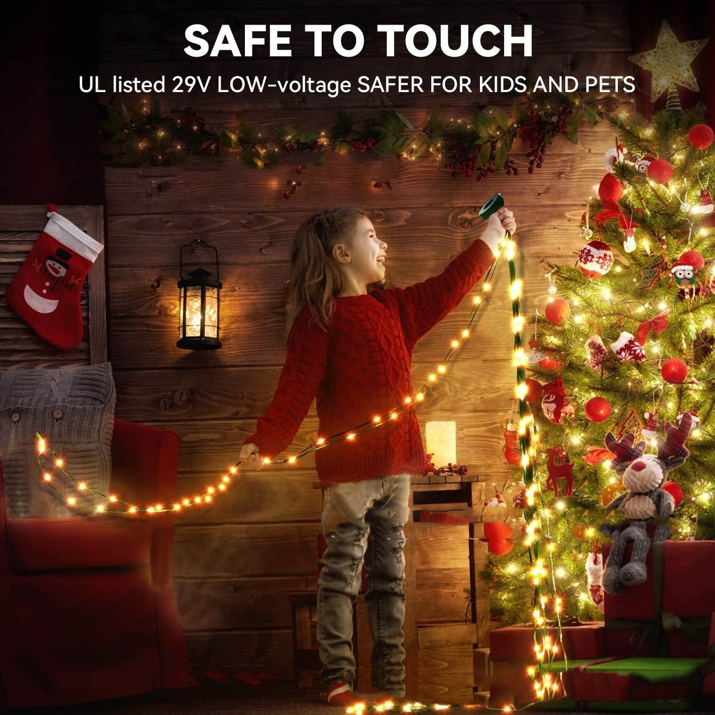 Magic Color Christmas Tree APP Point Control Magic Color Rubber-covered Wire Lights - Here2Save