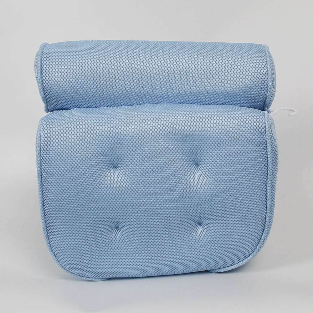 6 suction cups bath pillow 3D net bathtub pillow - Here2Save