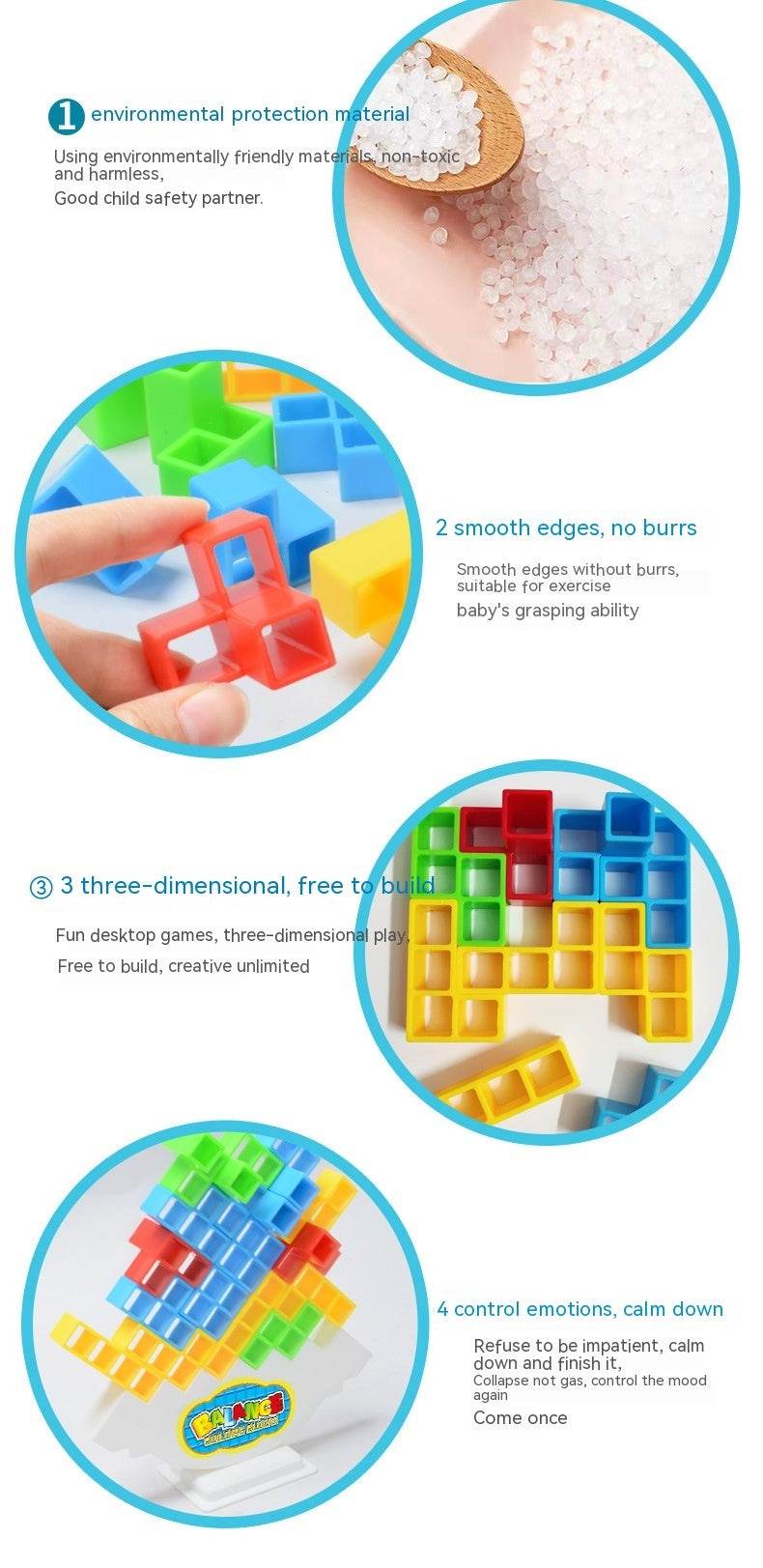 Jenga Balance Building Blocks - Here2Save